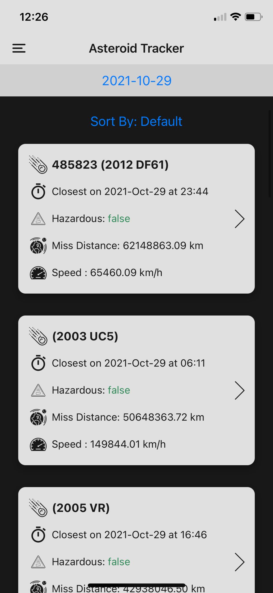 image of asteroid tracker project